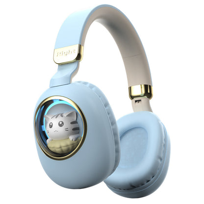 New Shiny Cute Cartoon Pet Wireless Headphones