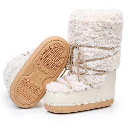 Women's Lamb Fur Snow Boots