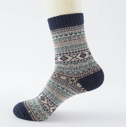 Winter Thick Warm Stripe Woolen Socks Casual Sock Business Socks