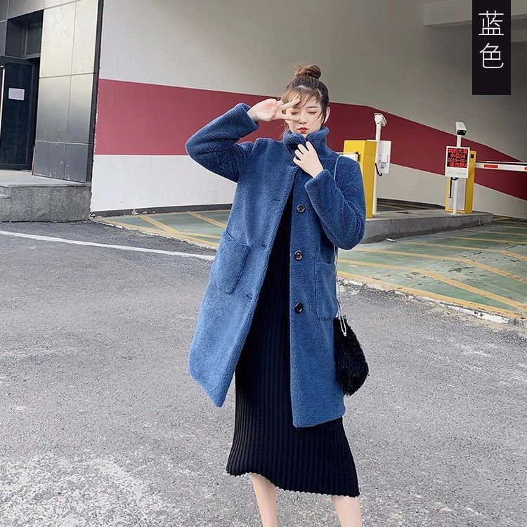 Women's Fur Korean Style Particle Short Coat Overcoat