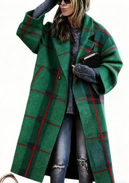 Lady's Multi-color Long-sleeved Coat