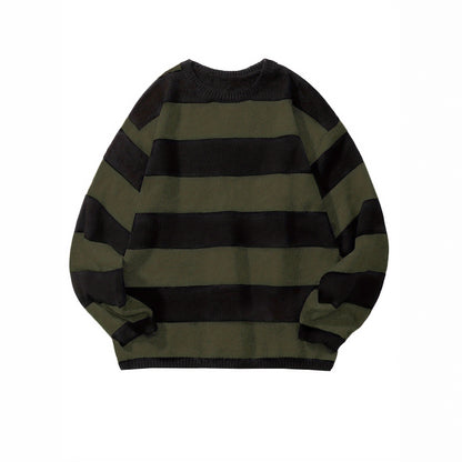 High-quality retro wool sweater, Knitwear Loose American