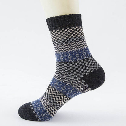 Winter Thick Warm Stripe Woolen Socks Casual Sock Business Socks