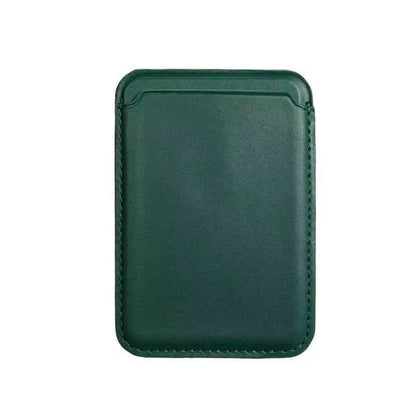 For Magsafe Magsafe Magnetic Luxury Leather Card Holder Wallet Case For 14 Pro Max 13 12 Phone Bag Adsorption Accessories Cover