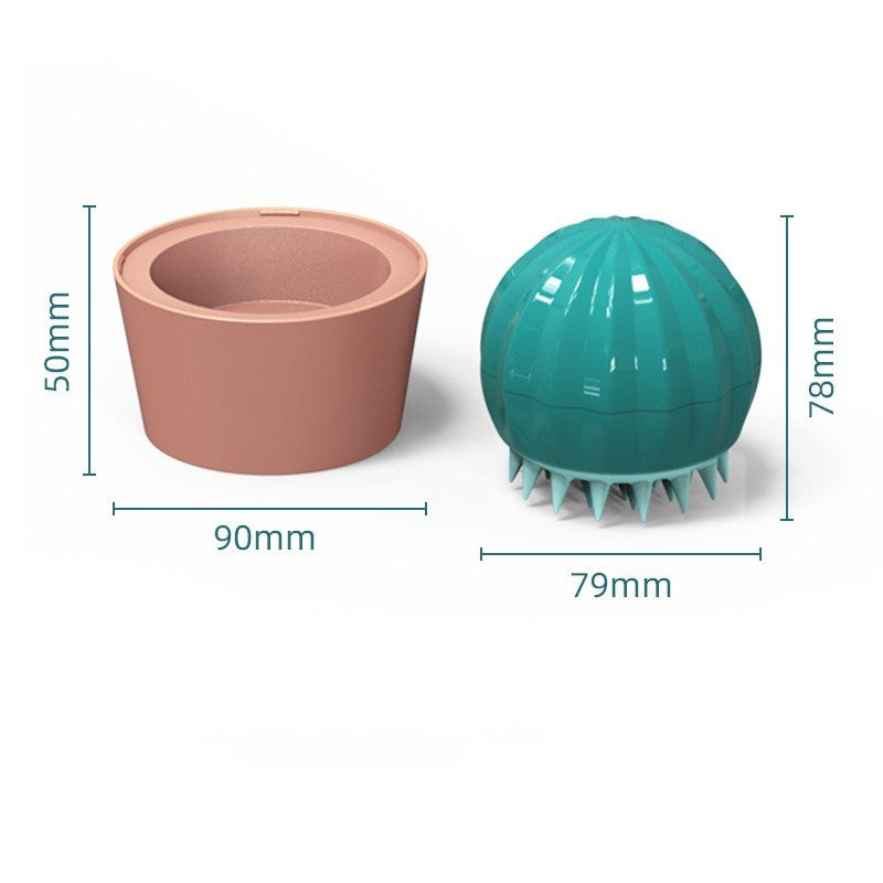 Pet Potted Cactus Shower Brush