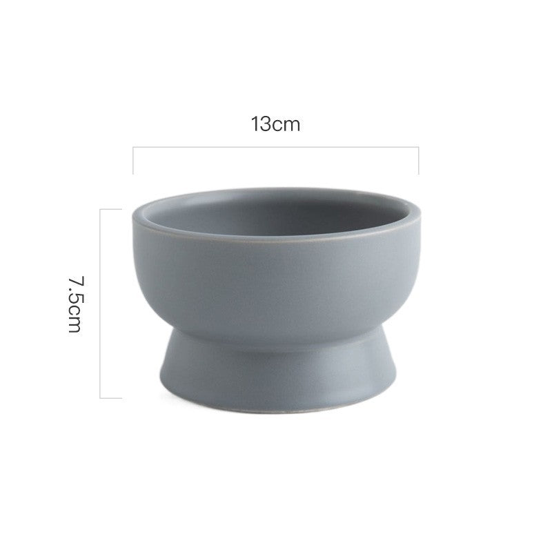 Ceramic Pet Bowl Blackproof Chin Eater