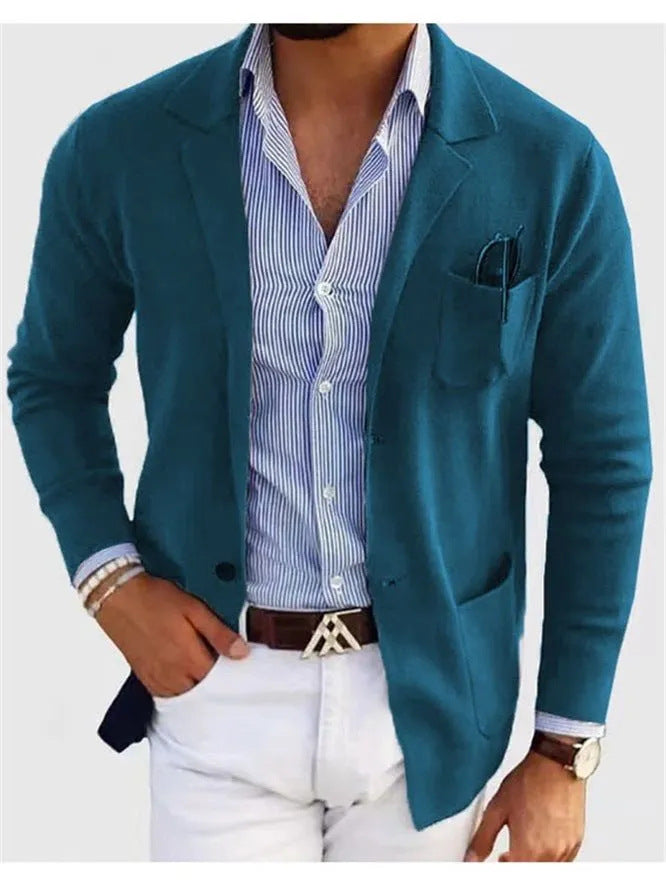 Business Casual Printing Fashionable Men's Jacket