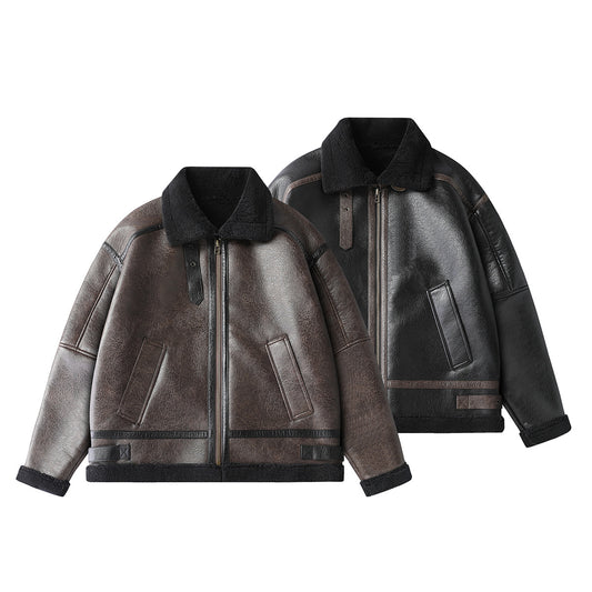 Men's Fur Cotton-padded Coat Thermal Cotton-padded Clothes