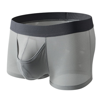 Men's Ice Silk Boxer Mesh Underwear