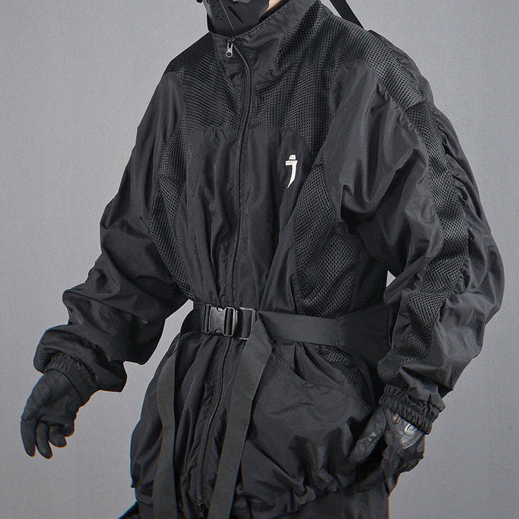 Mechanical Style Lapel Sun Protection Loose Casual Breathable Jacket