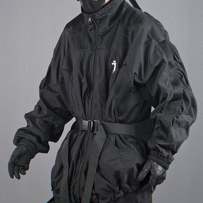 Mechanical Style Lapel Sun Protection Loose Casual Breathable Jacket