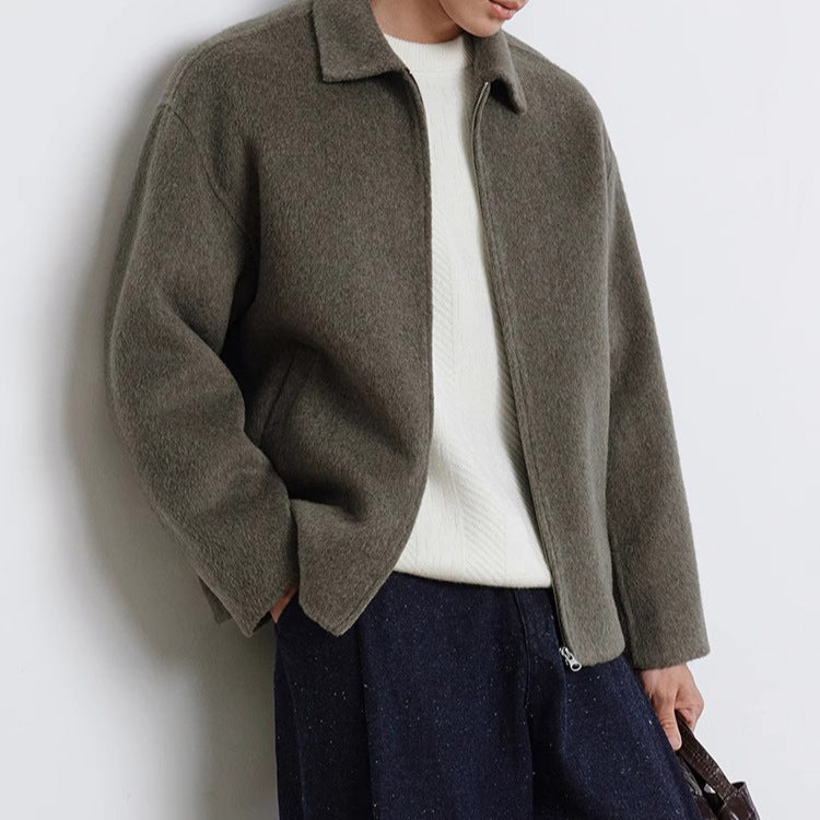 Men's Double Wool Coat 2025 Autumn &amp; Winter