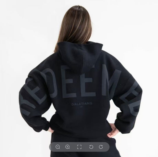 Loose Fashion Men And Women Letter Printing
