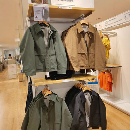 Japanese Single Men's Casual Short Jacket Autumn New Loose