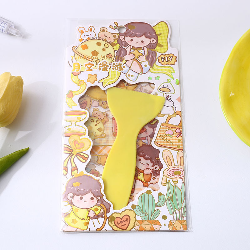 Transparent PET Handbook Material Decorative Stickers