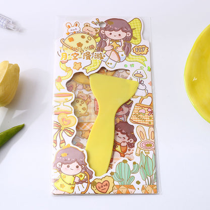 Transparent PET Handbook Material Decorative Stickers