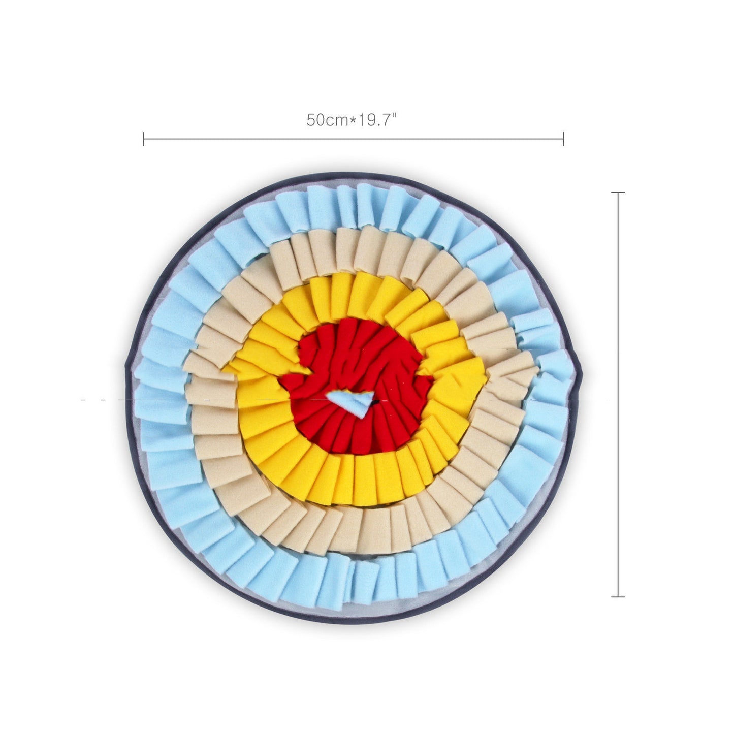 Round Rainbow Plumeria Pet Sniffing Pad