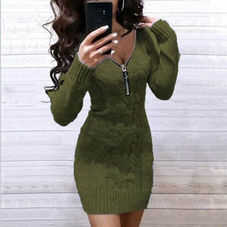 Women's European and American Knitwear Dress