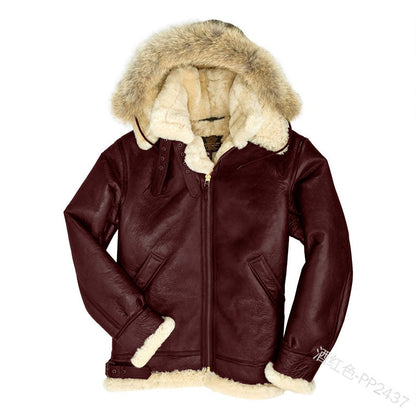 Men's Fur Integrated Padded Jacket New Coat