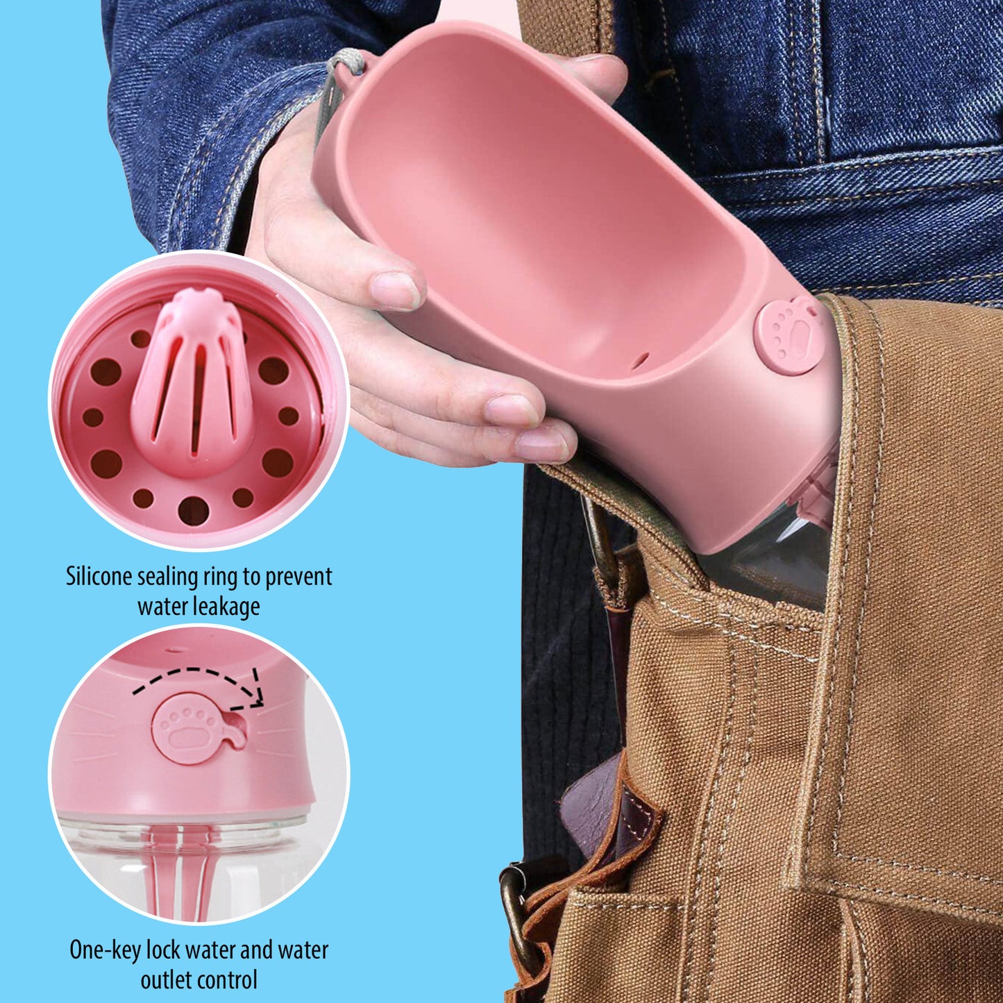 Fashion Portable Multipurpose Pet Accompanying Cup