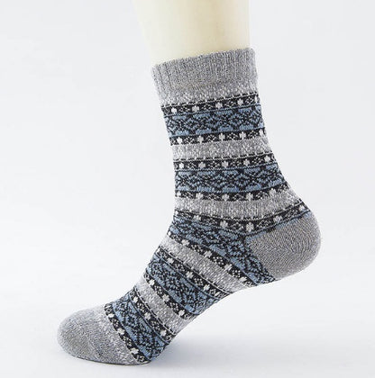 Winter Thick Warm Stripe Woolen Socks Casual Sock Business Socks