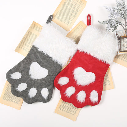 Christmas long-haired pet stockings