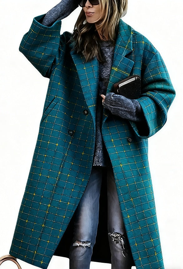 Lady's Multi-color Long-sleeved Coat