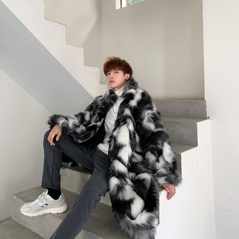 Men's Cloak Hip Hop Trendy Clothes Plush Coat