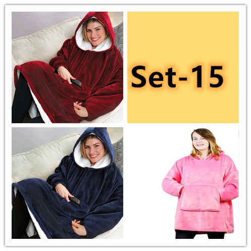 Lazy Pullover TV Blanket Outdoor Cold Clothing