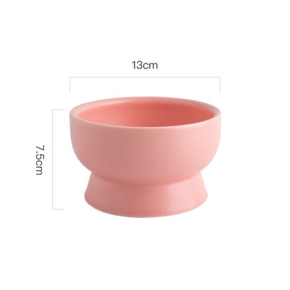 Ceramic Pet Bowl Blackproof Chin Eater