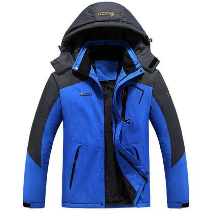 Mountaineering Clothing Couple Warm Cold-proof Cotton-padded Coat Plus Size