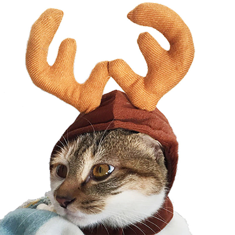 Pet Cat Dog Hat Headgear Scarf Cloak Makeover