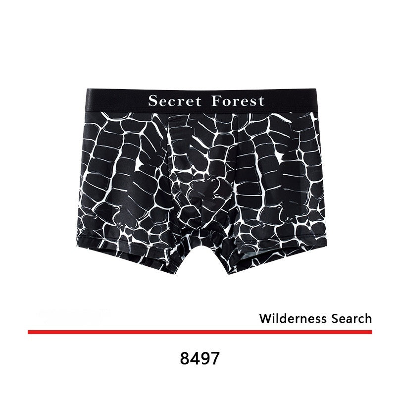 Men's Cool Thin Loose Fashion Personality Boxer Shorts