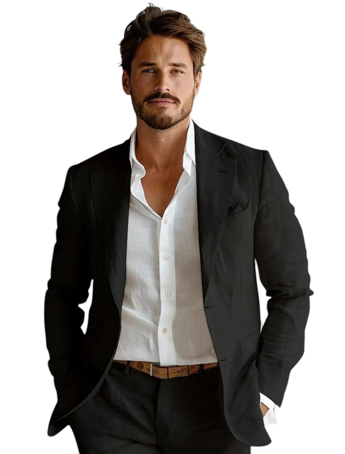 Business Casual Printing Fashionable Men's Jacket