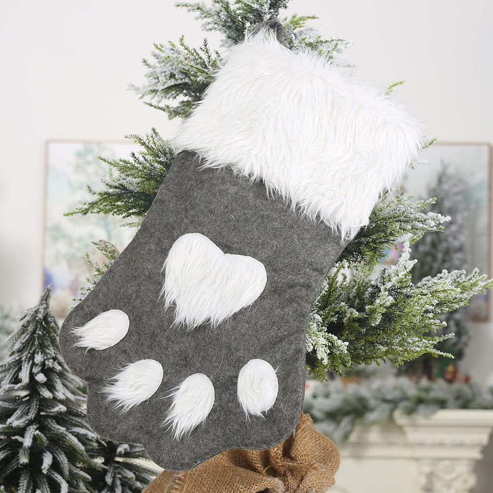 Christmas long-haired pet stockings