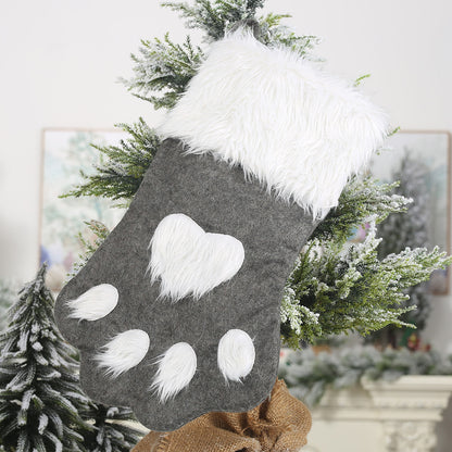 Christmas long-haired pet stockings