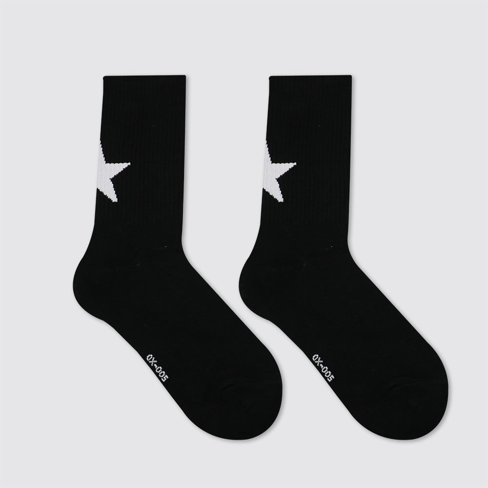 Simple Personality Street Sport Calf-length tights