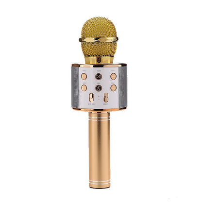 Bluetooth Wireless Microphone Mini Home Ktv For Music Playing Singing Speaker Player
