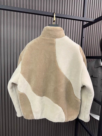 Men's Fashion Autumn and Winter Contrast Collar House