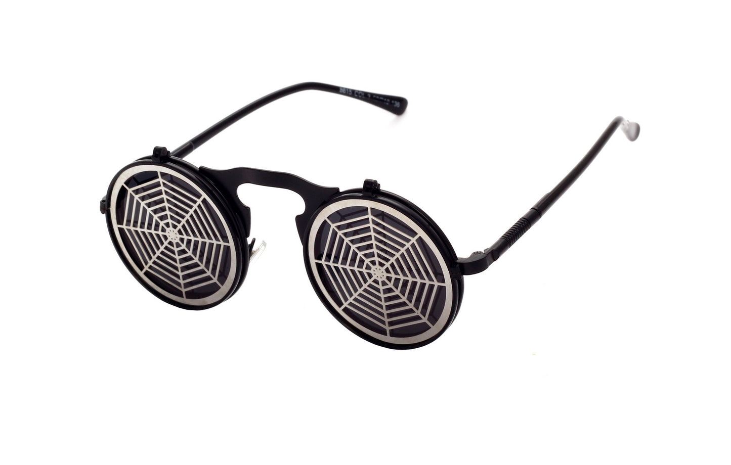 Casual Retro Metal Punk Steam Flip Sunglasses for Men