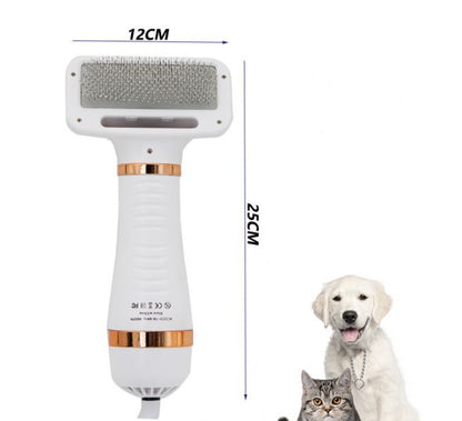 2 in 1 Drying Brush Pet Hair Dryer Comb