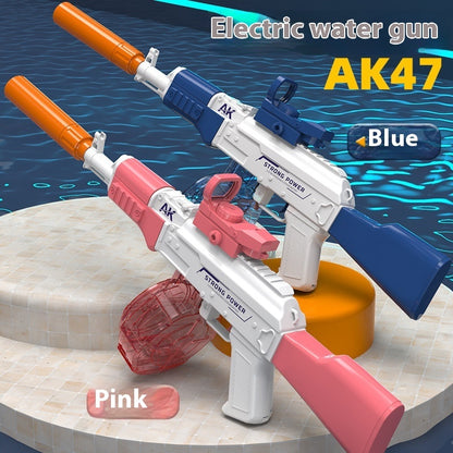AK47 Electric Water Gun Fully Automatic Shooting Game Beach Entertainment Outdoor Beach Pool Gun Toys For Children Gift