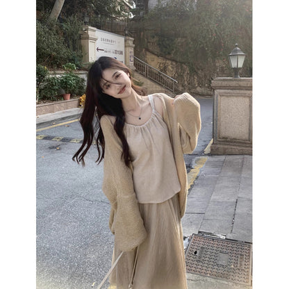 Autumn Wear Petite Set Long Dress
