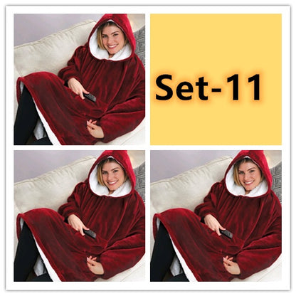Lazy Pullover TV Blanket Outdoor Cold Clothing