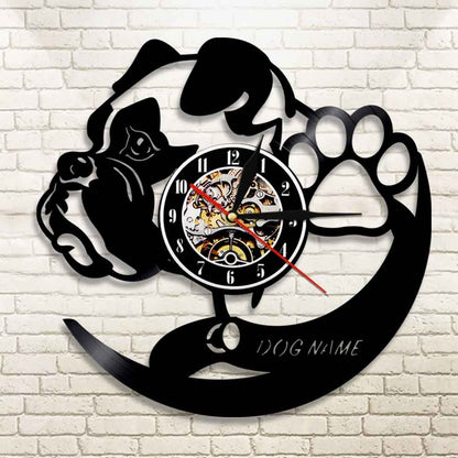 Lovely pet dog living room decoration clock