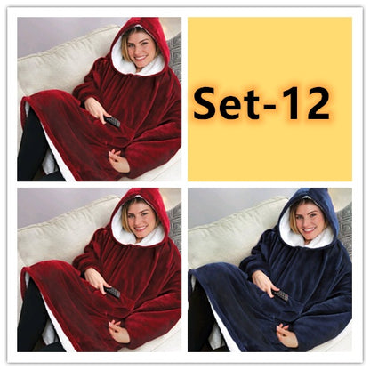 Lazy Pullover TV Blanket Outdoor Cold Clothing