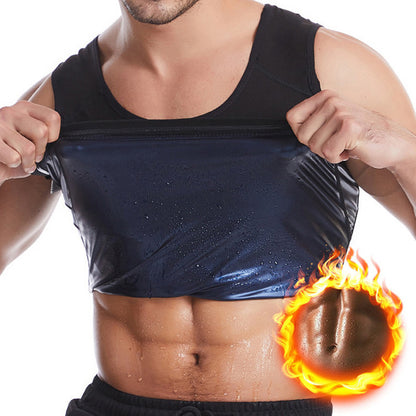 Men's And Women's Corset Violent Sweat Suit Belly Fitness Vest