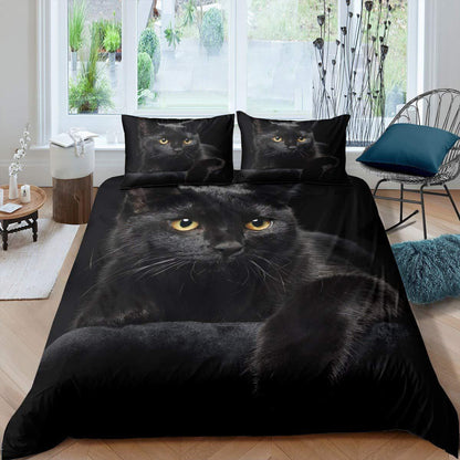 Pet Cat Pattern Down Quilt Cover