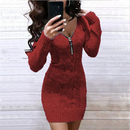 Women's European and American Knitwear Dress