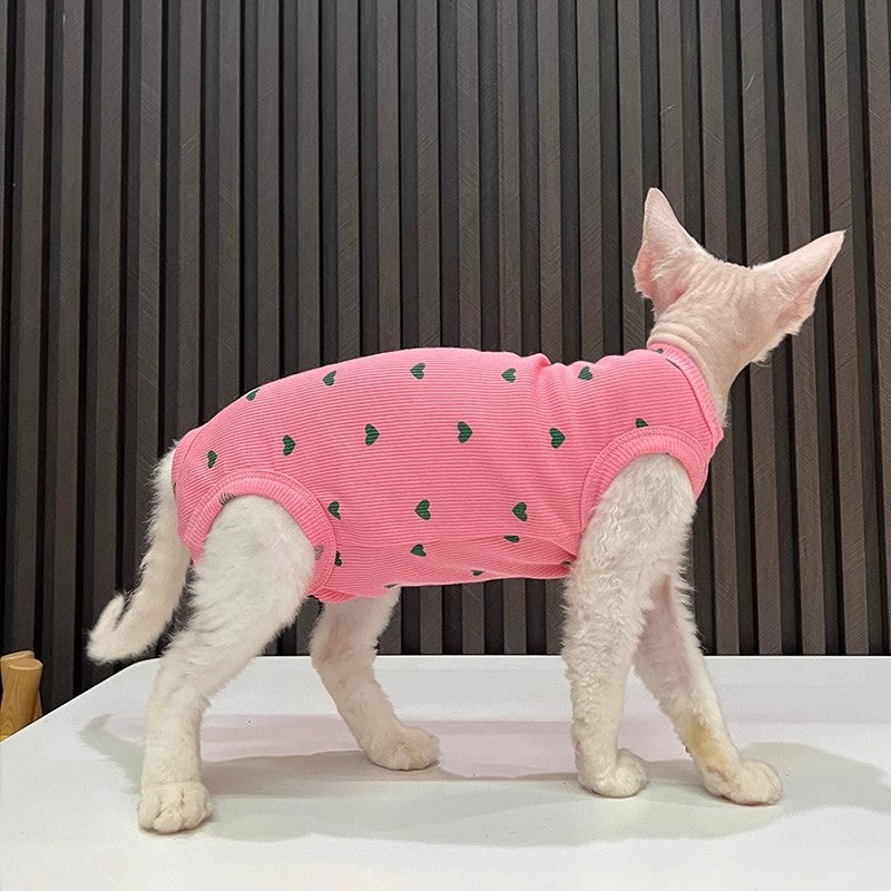 Summer High Elastic Comfortable Bellyband Prevent Catching Cold Air Conditioning Four-legged Pet Clothing Vest